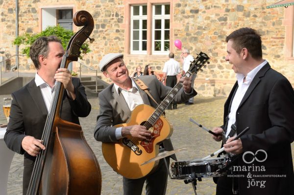 Live-Musik beim Sektempfang - Hochzeit im Schloss Butzbach bei Gießen