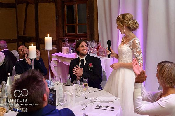 Ansprache der Braut bei einer Hochzeit in Laubach