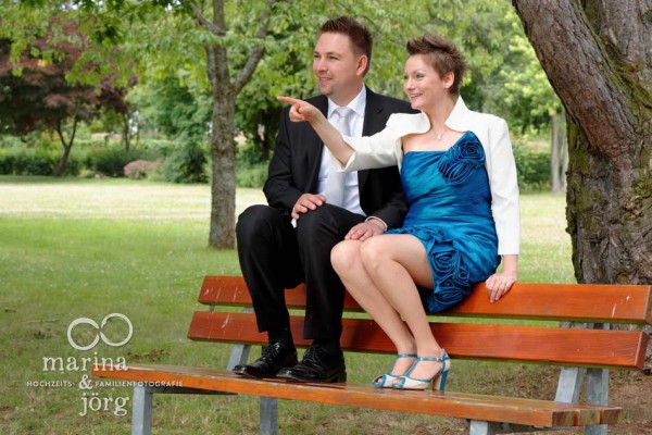 Hochzeitsfotos in Giessen: Paarfoto im Park