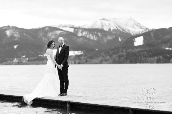 Hochzeitsfotografen Gießen: After-Wedding-Shooting am Tegernsee - Hochzeitsfotos vor traumhafter Bergkulisse