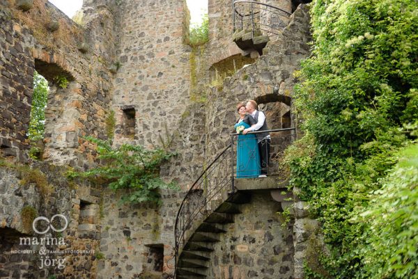 Hochzeits-Fotograf Gießen: Paar-Fotoshooting bei einer Hochzeit auf Burg Staufenberg